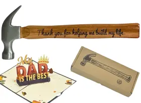 Lx-yjc LANGXUN Fathers Dad Personalized Wood Handle Steel Gi