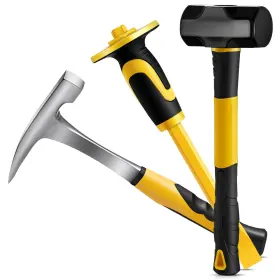 HIU-LASNTEN-1256 LASNTEN Geology Hammer Octagonal Chisel Kit