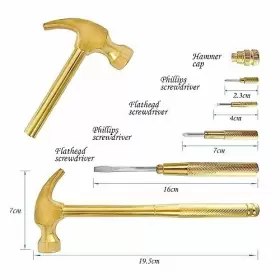 726960808998 LASUND Hammer Screwdriver Multitool Camping Set #2