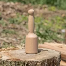 100009574 LEHMANS Natural Unfinished Beech Hardwood Mallet #3