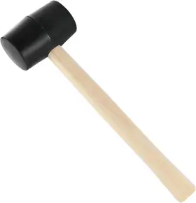726084432628 LEKAYIHU Rubber Mallet Hammer Wood Handle Double