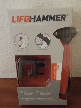 LHPBL001 LIFE HAMMER Shatters Car Glass Cuts Seatbelts