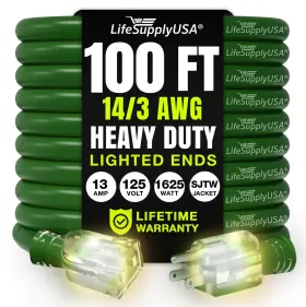 143100FTDG LIFESUPPLYUSA Extension Cord Prong