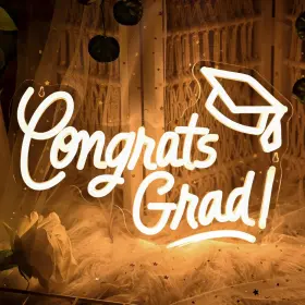 NHD-025 LINGQIANG Neon Sign Congrats Led Light Up Graduation