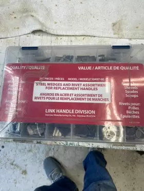 025545000117 LINK Handle Hammer Shovel Steel Wedge Rivet Kit