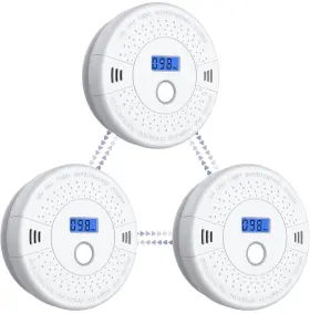 SC-9111 LINSOAL Interconnected Carbon Monoxide Detectors Pack