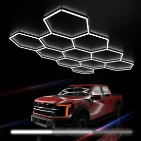 6511HEXDM LITEZONE Hex Lights Led Hexagon Garage Level Tube