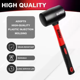 LOZ-H16 LOZAGU Rubber Mallet Hammer Fiberglass Handle Tent #2