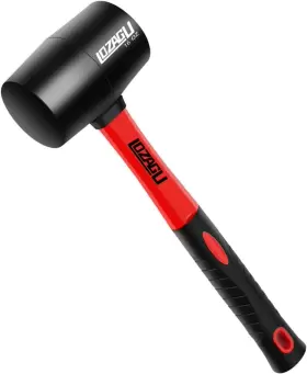 LOZ-H16 LOZAGU Rubber Mallet Hammer Fiberglass Handle Tent
