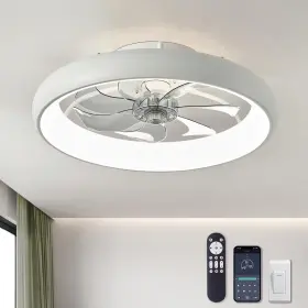 Y1095-WH-ELE LUDOMIDE Ceiling Fan Remote Led Dimmable