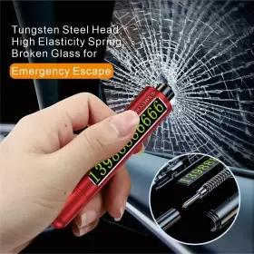 711523768321 LUFOX Pack Car Safety Hammer Seat Belt Cutter #3