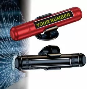 711523768321 LUFOX Pack Car Safety Hammer Seat Belt Cutter