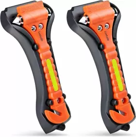 LT-1-00001-UK LUXTUDE Car Escape Tool Emergency Glass Hammer