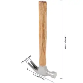 739642609271 MAAIGU Claw Hammer Wood Handle Steel #2