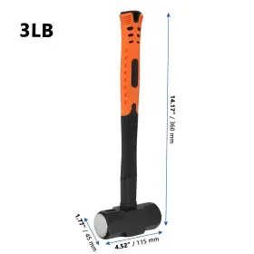 758226299592 MANCHAP Sledge Hammer Fiberglass Handle Drilling