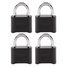 178EC4 MASTER LOCK Combination Locks Pack Padlock