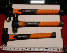 BHG24F MATCO Tools Ball Peen Hammer Set Fiberglas Handle