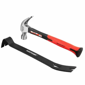 936279523596 MAXPOWER Claw Hammer Flat Pry Bar Set