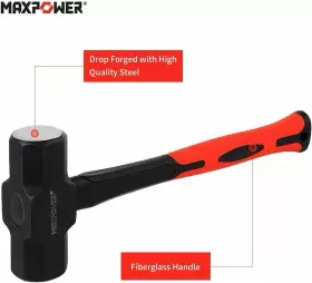 M24260 MAXPOWER Sledge Hammer Steel Head Fiberglass Handle #2