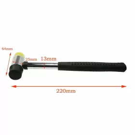 789274594889 MERZHCHARE Dual Head Rubber Hammer Jewelers #2