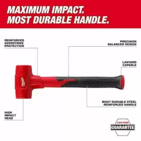 045242664399 MILWAUKEE Blow Hammer Rubber Head Grip Steel #2