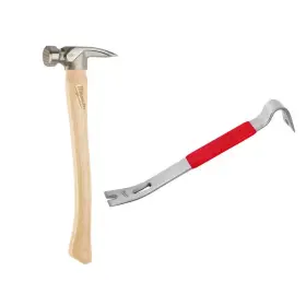 445001117136 MILWAUKEE Milled Hickory Hammer Pry Bar