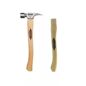445018987920 MILWAUKEE Titanium Milled Hammer Curved Hickory