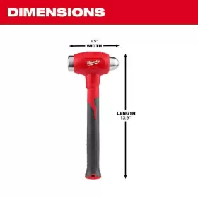 48-22-9141-48-22-9214 MILWAUKEE Blow Ball Peen Hammer Steel #2