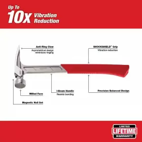 705353761362 MILWAUKEE Milled Framing Hammer Pry Bar #2