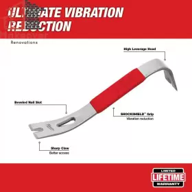 711181293241 MILWAUKEE Framing Hammer Pry Bar #3