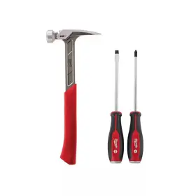 744759742131 MILWAUKEE Milled Framing Hammer Demo Screwdriver