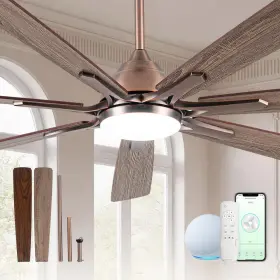 CX72AB-LK MINISLAK Smart Ceiling Fan Oil Wifi Alexa Motor