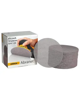 9A-241-120 MIRKA Sanding Discs Hook Loop Mesh Abranet Orbital