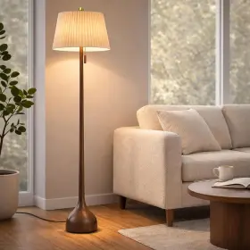 MO-FL02 MOFFE Floor Lamp Century Wood Shades Espresso Looks