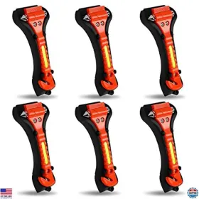 B0B74DG5B7 MORTIME Pack Car Safety Hammer Window Breaker Tool