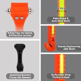 T-BS-076 MORTIME Car Safety Hammer Emergency Escape Tool Set #2