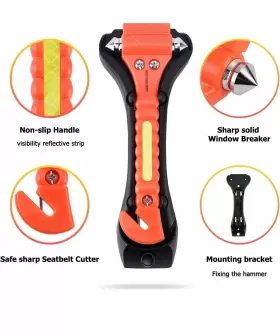 313039228292 MOTORBUDDY Escape Car Tool Safety Hammer Seat #3