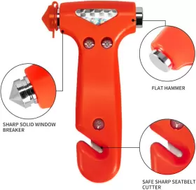 445035224282 MOTORBUDDY Car Safety Hammer Seatbelt Cutter #2