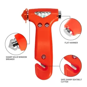 886268716996 MOTORBUDDY Car Safety Hammer Seatbelt Cutter Ham #2