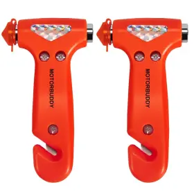 886268934154 MOTORBUDDY Car Safety Hammer Seatbelt Cutter