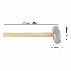 758226347972 MUKCHAP Pack Mini Sledge Hammer Wooden Handle #2