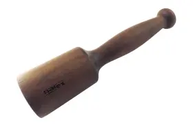 700667465180 NAREX Round Turned Gram Beech Wood Carving