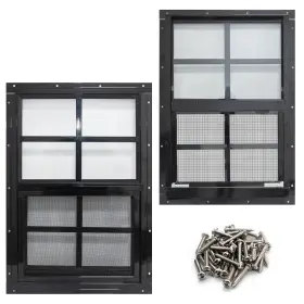 18X23-B NEATIEASE Pack Shed Windows Frame Tempered Glass