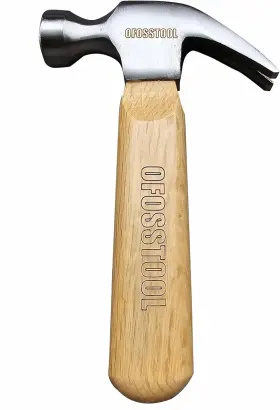 445024711731 OFOSSTOOL Claw Hammer Wood Handle Alloy Steel