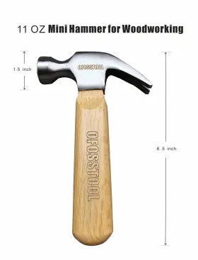 639395668405 OFOSSTOOL Claw Hammer Wood Handle Alloy Steel #2