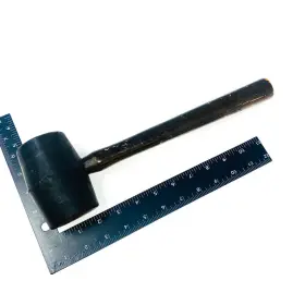 61-124 OLYMPIA TOOLS Tool Rubber Mallet Wood Handle #3