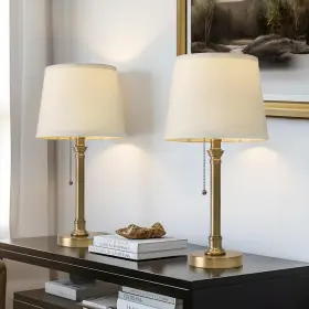 AMZ-0009 ONEACH Table Lamps Set Chain Bedside Switch Desk
