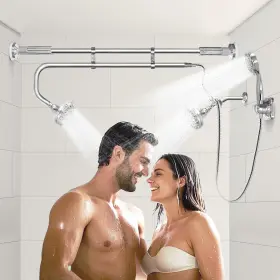 SHOWER-3H OURBAOFU Triple Heads Showerheads Tandem Dual