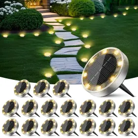 P18FSDW-WW PEASUR Solar Lights Pack Waterproof Landscape