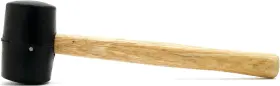 1129 PERFORMANCE TOOL Rubber Mallet Head Wood Handle Ideal